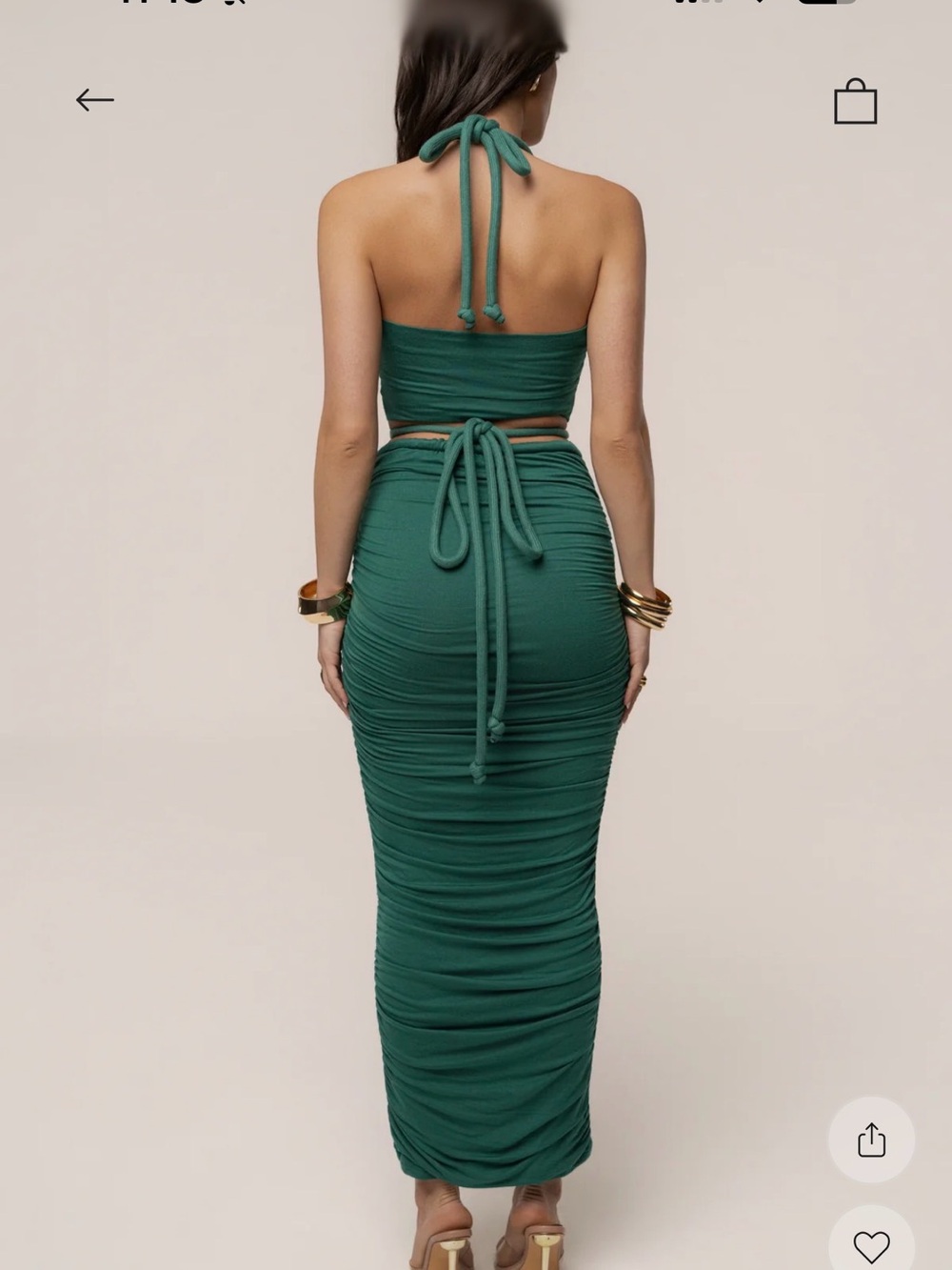 GREEN GO THE DISTANCE SKIRT SET - Picture 7 of 9